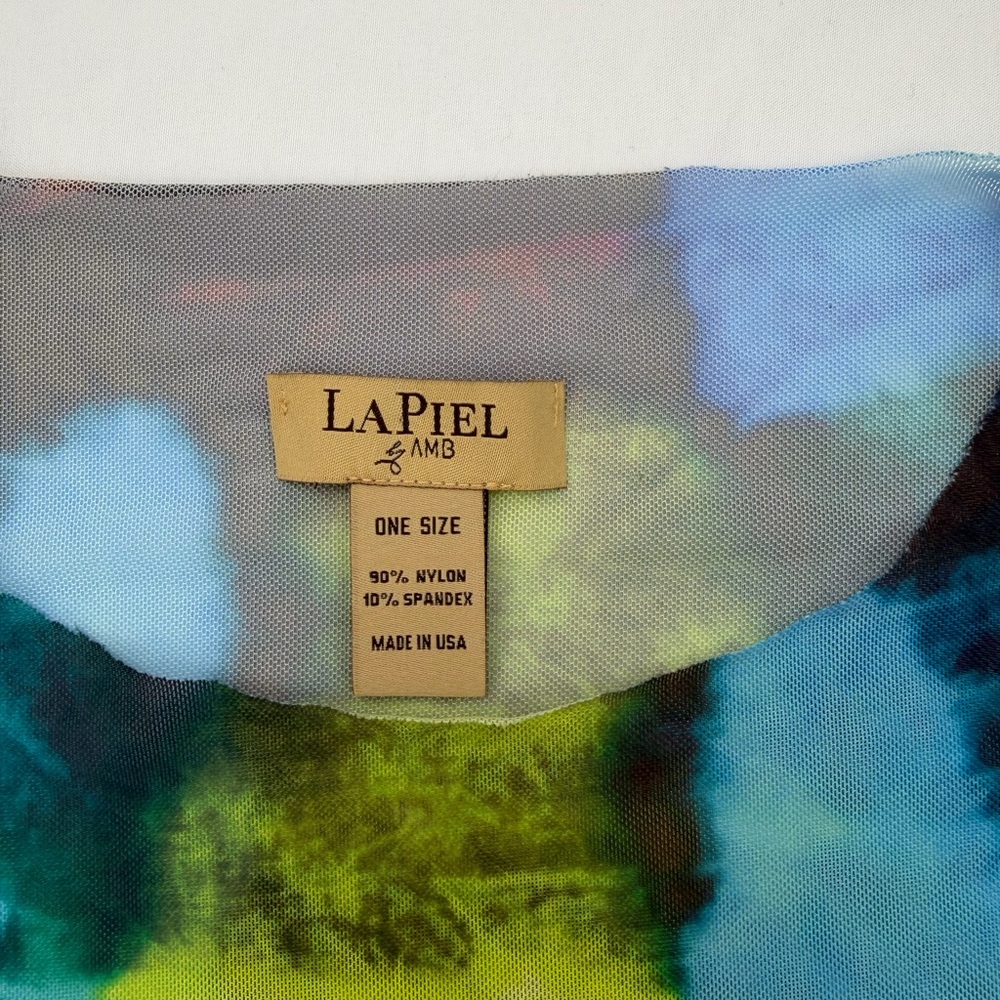 AMB DESIGNS Nuditee Second Skin Wearable Art Print Soft Mesh Sheer Long Sleeve - Picture 3 of 15